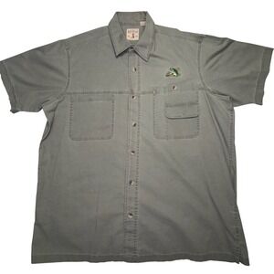 RedHead Fishing Shirt XL Green Short Sleeve Button Up Bass Pro Outdoor Hiking